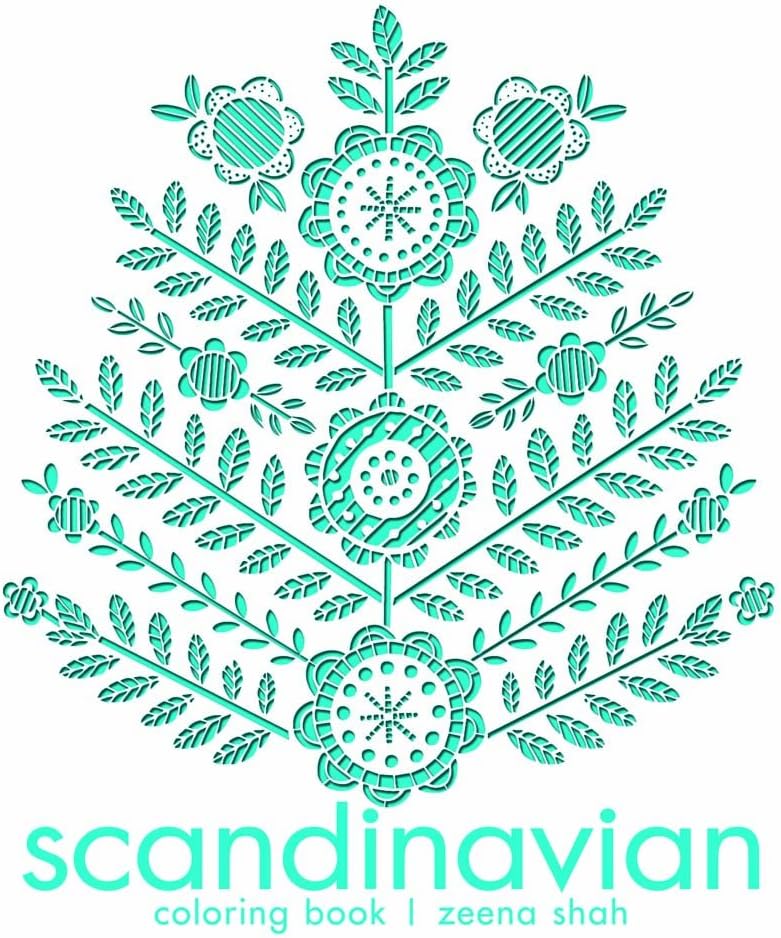 Scandinavian Coloring Book Paperback – September 6, 2016