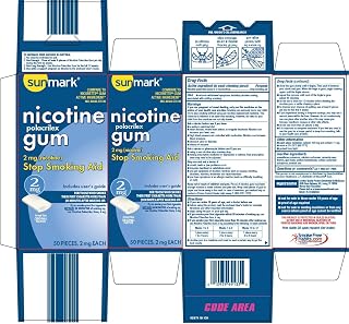 Sunmark Sunmark Nicotine Polacrilex Gum Original Flavor, Original Flavor 50 Each 2 mg