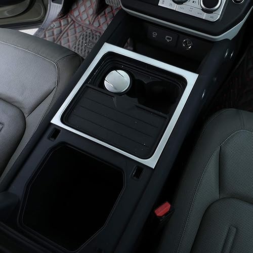 Miniatura 5 de YIWANG - Caja de almacenamiento de plástico ABS para consola central de coche con marco exterior para Land Rover Defender 110 2020 2021 Accesorios