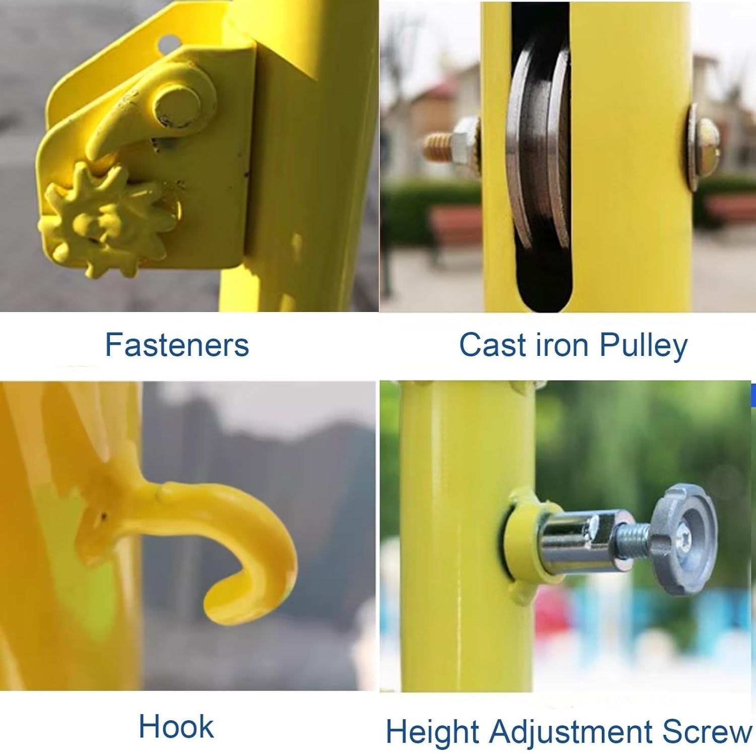 Portable Volleyball and Badminton Set with Wheel Box Indoor and Outdoor Net Post Stand Kit (Green)