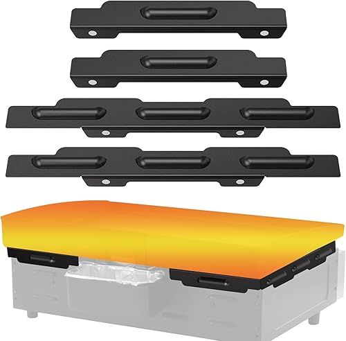 Protectores de viento para parrilla Blackstone de 22 pulgadas, pantalla magnética de acero inoxidable para parrilla Blackstone, protege la llama,