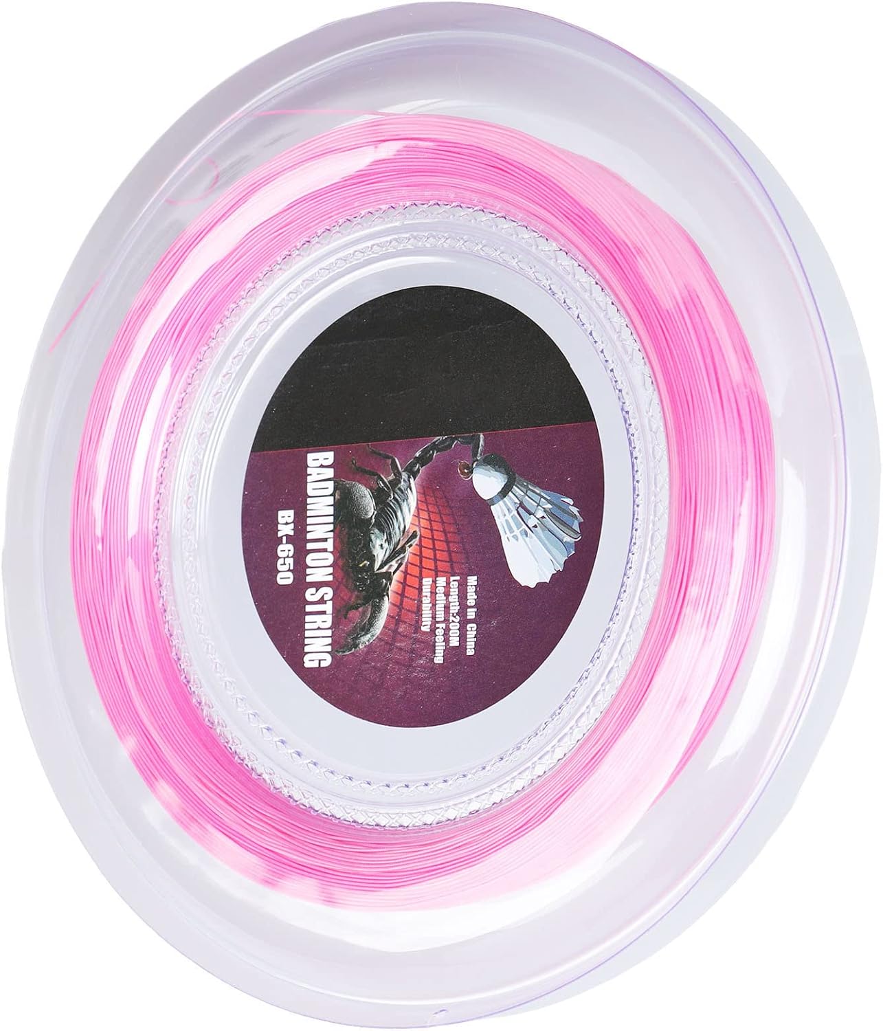 Keenso Badminton Racquet String, 0.72mm 200m Badminton Racket String Badminton Training Nylon String Line BX 650 ()