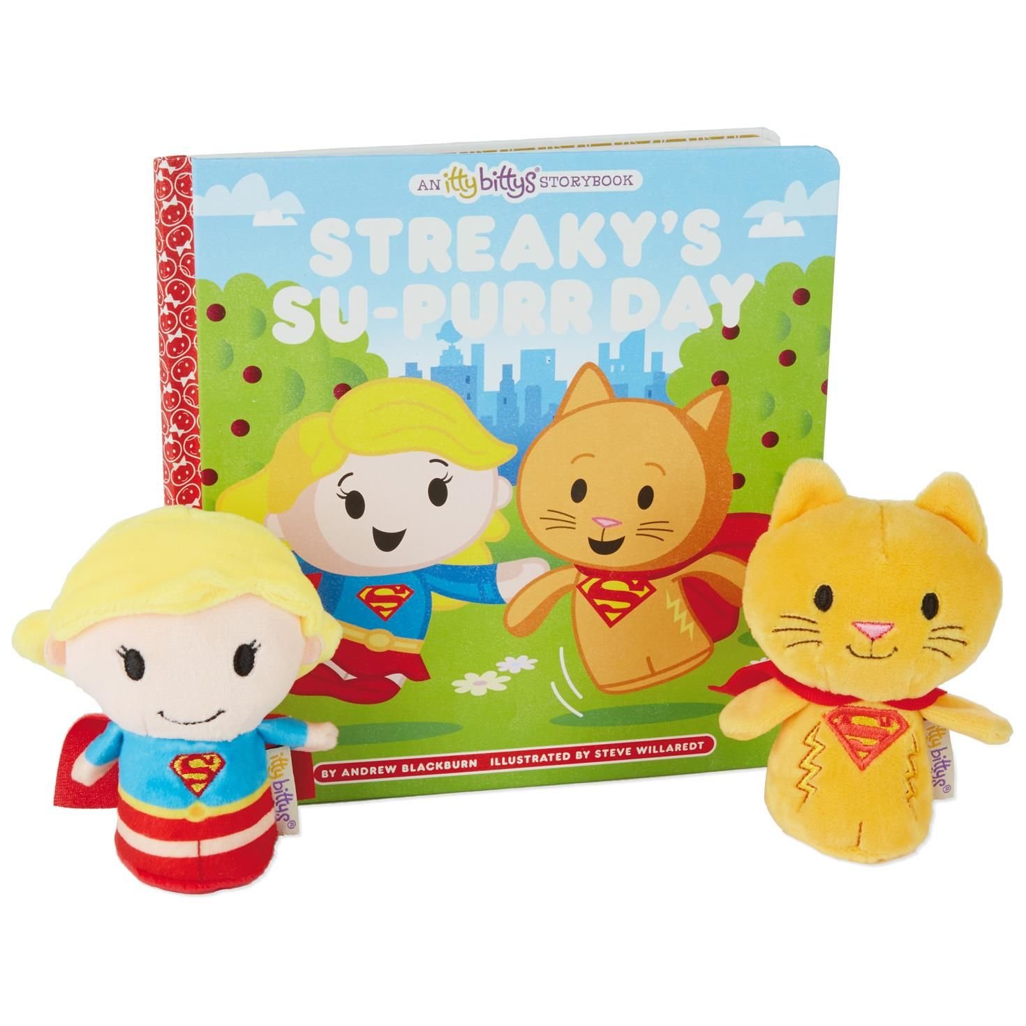 Buy itty bittys Supergirl Streaky's SuPurr Day Storybook and Set of 2
