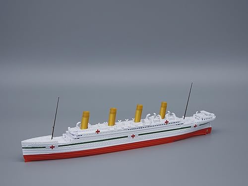 Miniatura 2 de THEROLLER3D HMHS BRITANNIC Modelo de barco de 1 pie de largo montado, réplicas británicas históricamente precisas