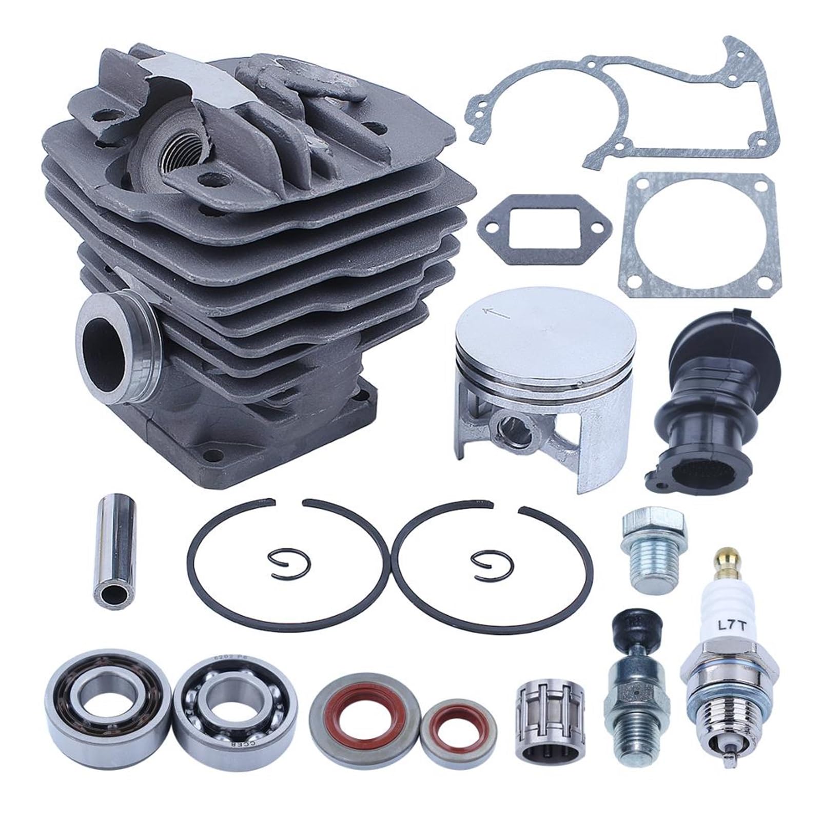 Cilindro de 48 mm Kit de la bujía de la bujía del Sello del pistón for stihl 034 036 ms360 ms340 ms 340 360 Piezas del Motor del Motor de la Motosierra