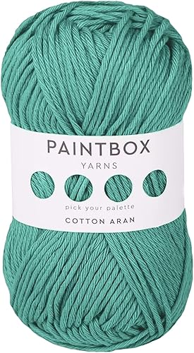 Miniatura 39 de Paintbox Yarns Hilo Aran 100% Algodón 1.76oz (50g), 93 Yardas (85m) - Lana Peinada Vino Tinto para Ganchillo o Tejer - Suave, Ligero para Suéteres