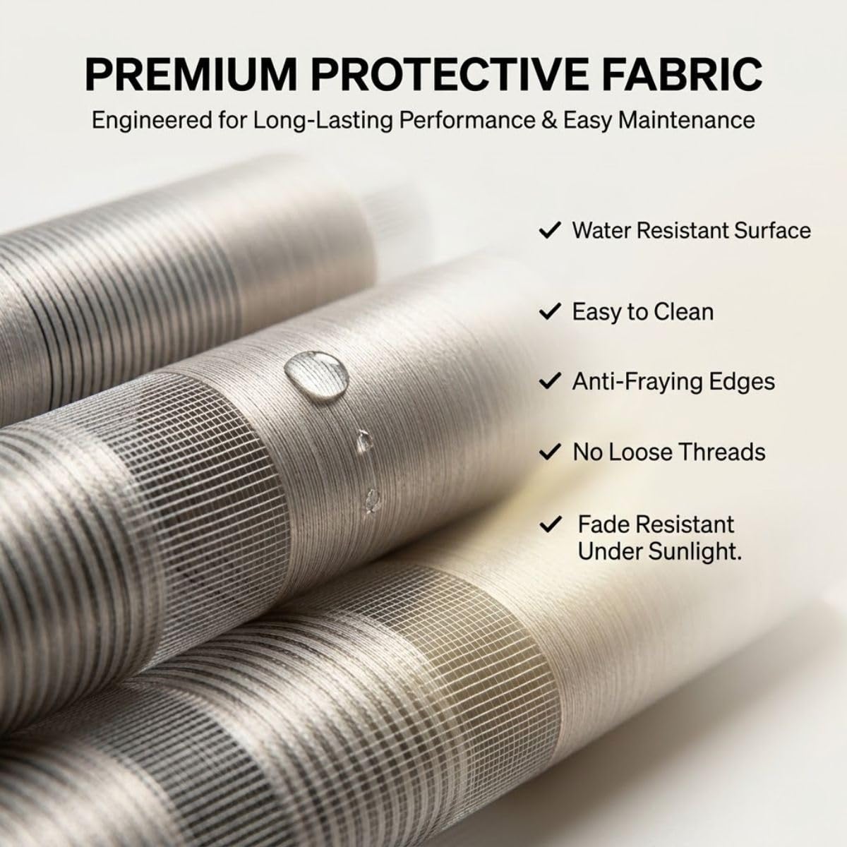 Store Enrouleur Jour Nuit, Rideau Zébré de Protection Solaire | Double Tissu avec Chaîne Réglable pour Fenêtre et Porte de Bureau, Blanc, 45 x 150 cm(Nature,W160cmxH122cm)