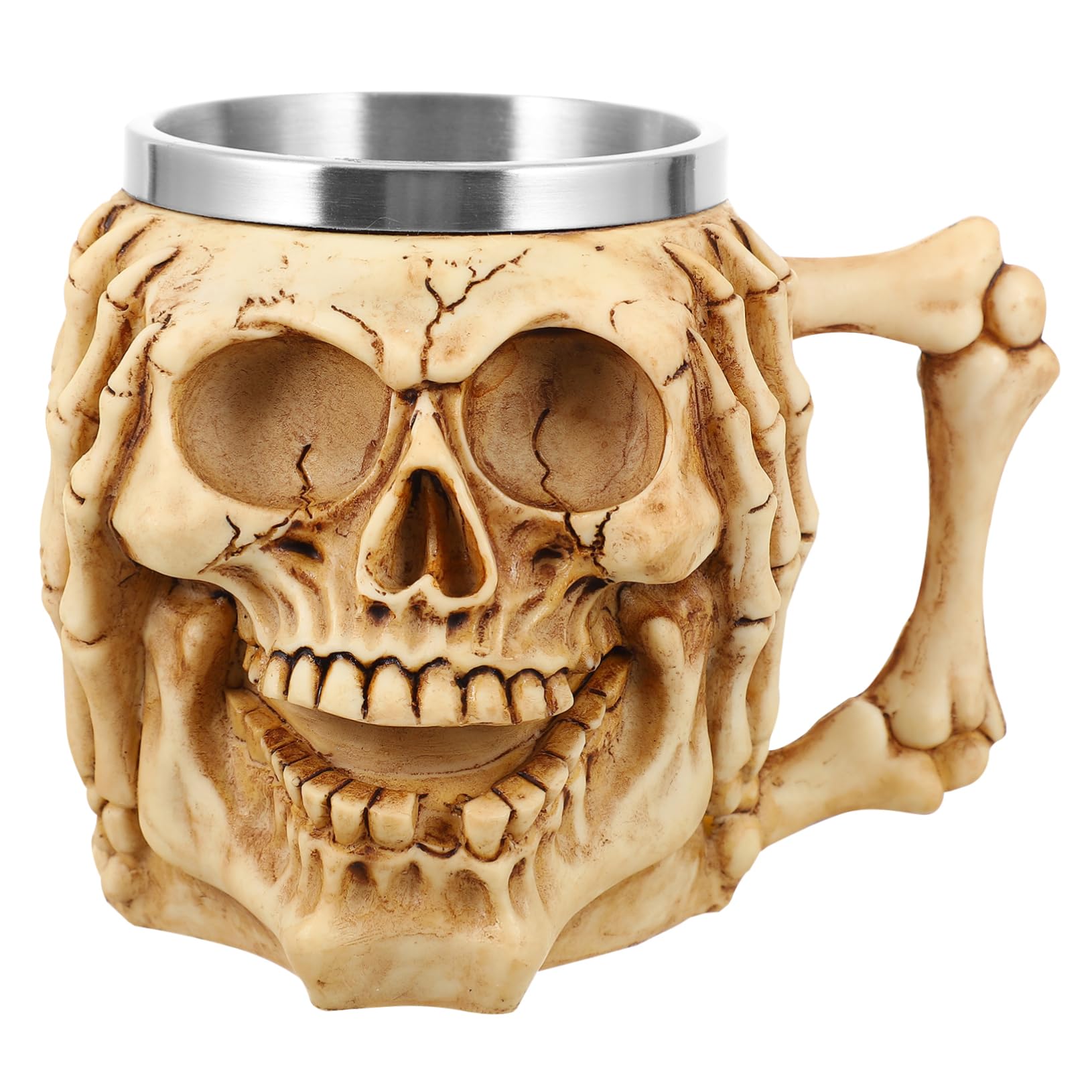 Taza de calavera Amosfun para decoración de mesas en Halloween