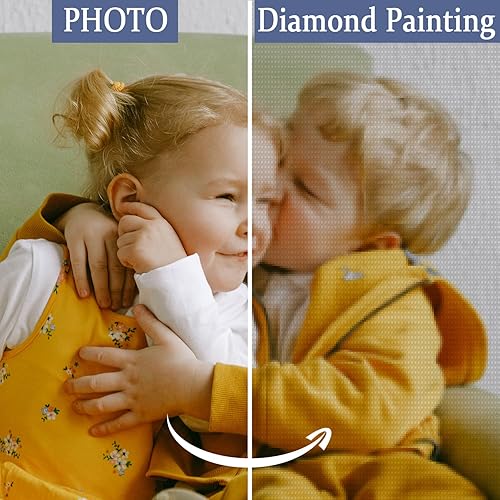 Miniatura 2 de Kits de pintura de diamantes personalizados 5D para adultos arte de diamantes personalizado foto personalizada pintura de diamantes de bricolaje kit