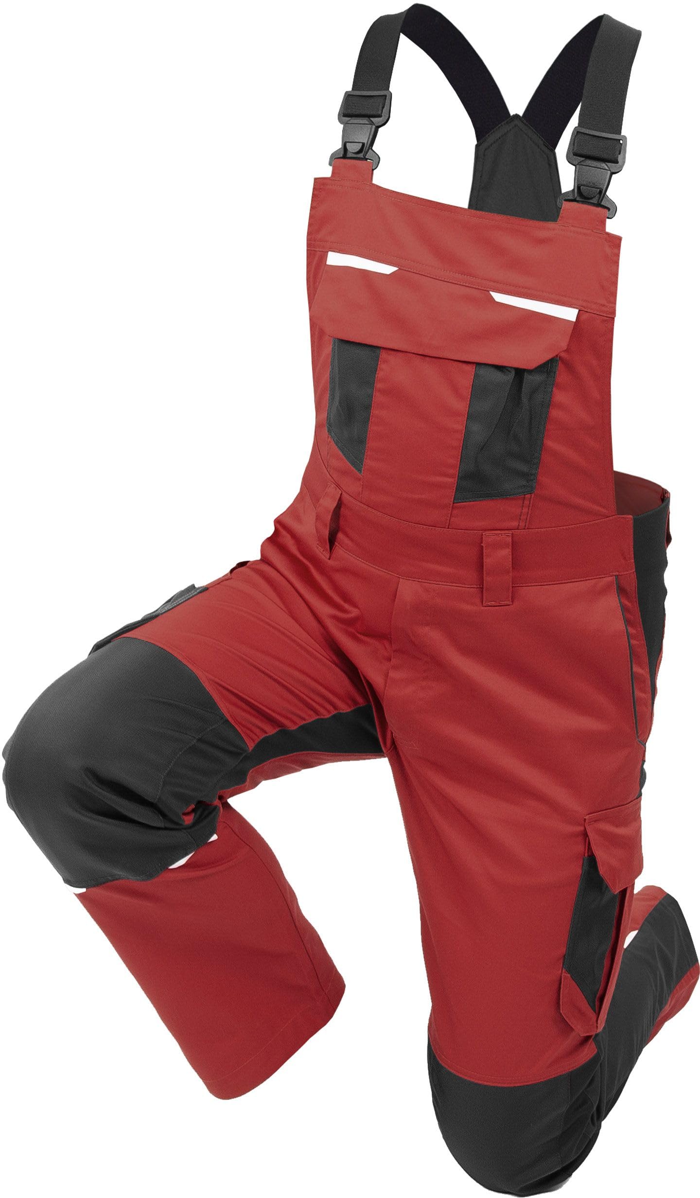 Qualitex iND Latzhose Cargo Arbeitshose Stretch Flex Workwear Herren Premium