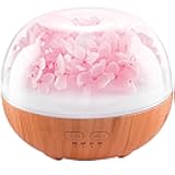 Aromatherapy Essential Oil Diffuser, 300ml Air Diffuser Humidifier with 7 LED Colors, Timer & Auto-Off for Home Bedroom Office (Pink)