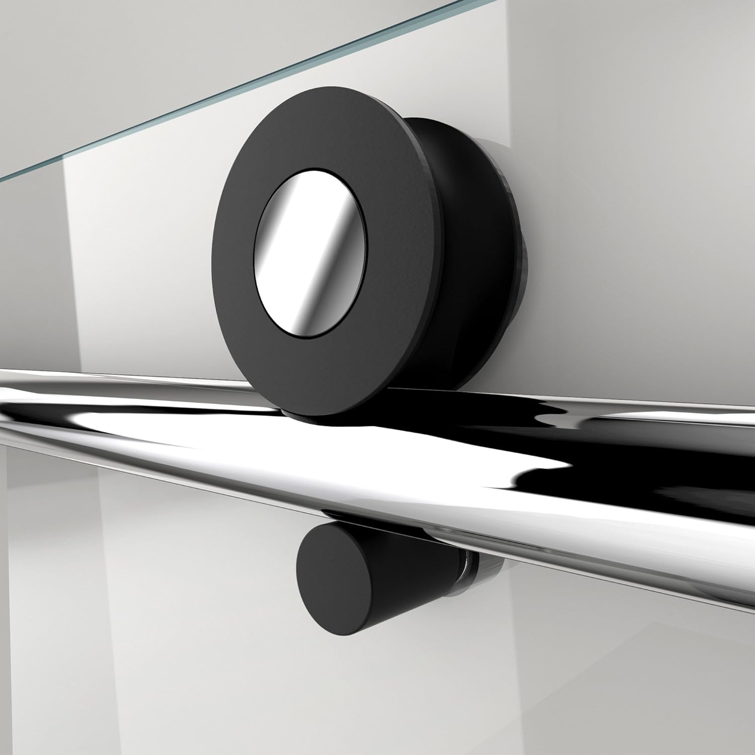 DreamLine Enigma-XT 55-59 in. W x 62 in. H Fully Frameless Sliding Tub Door in Tuxedo Finish, SHDR-61606210-18
