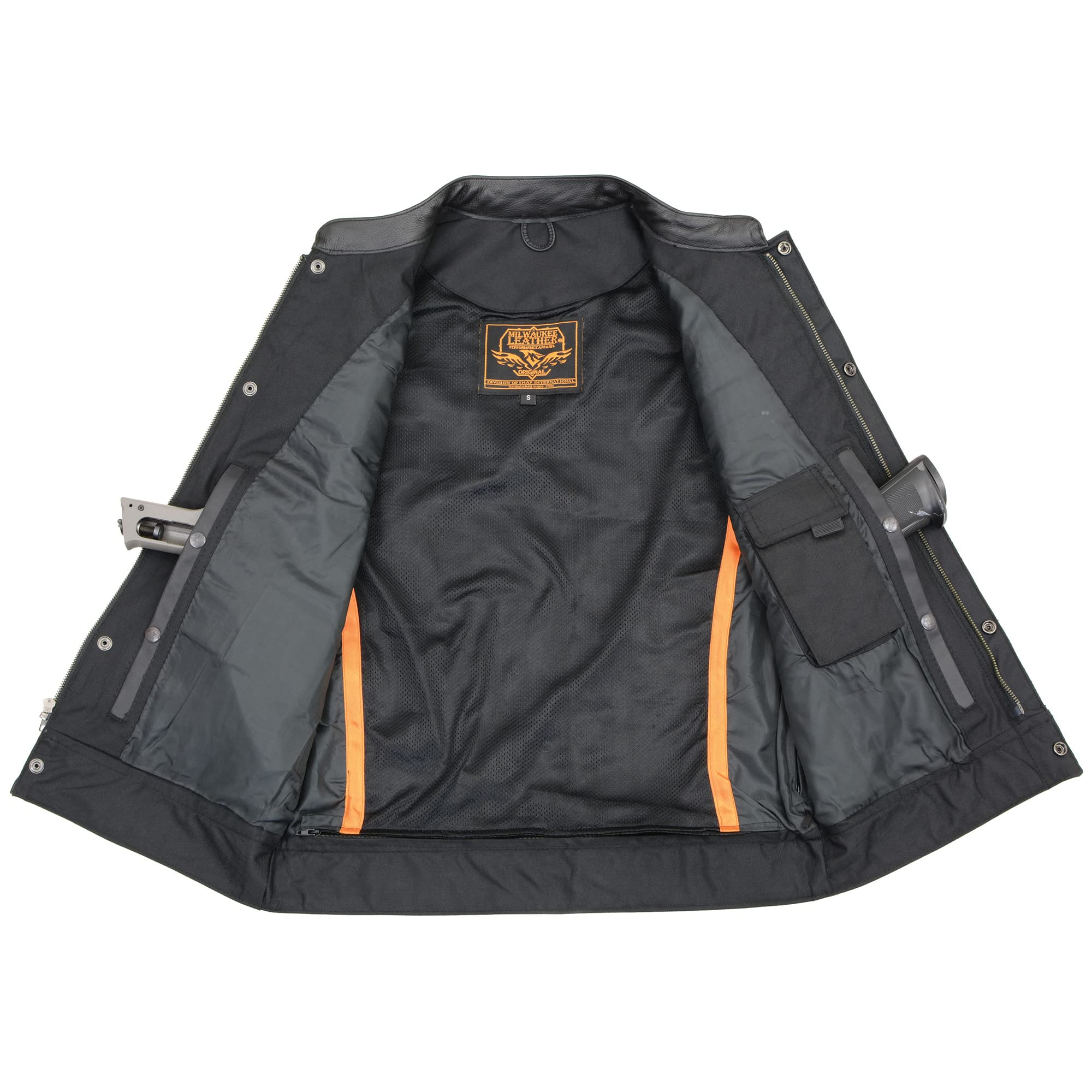 Supreme ブラック ベスト XL Amazon | Milwaukeeメンズオープンネックスナップ/ Zip Front