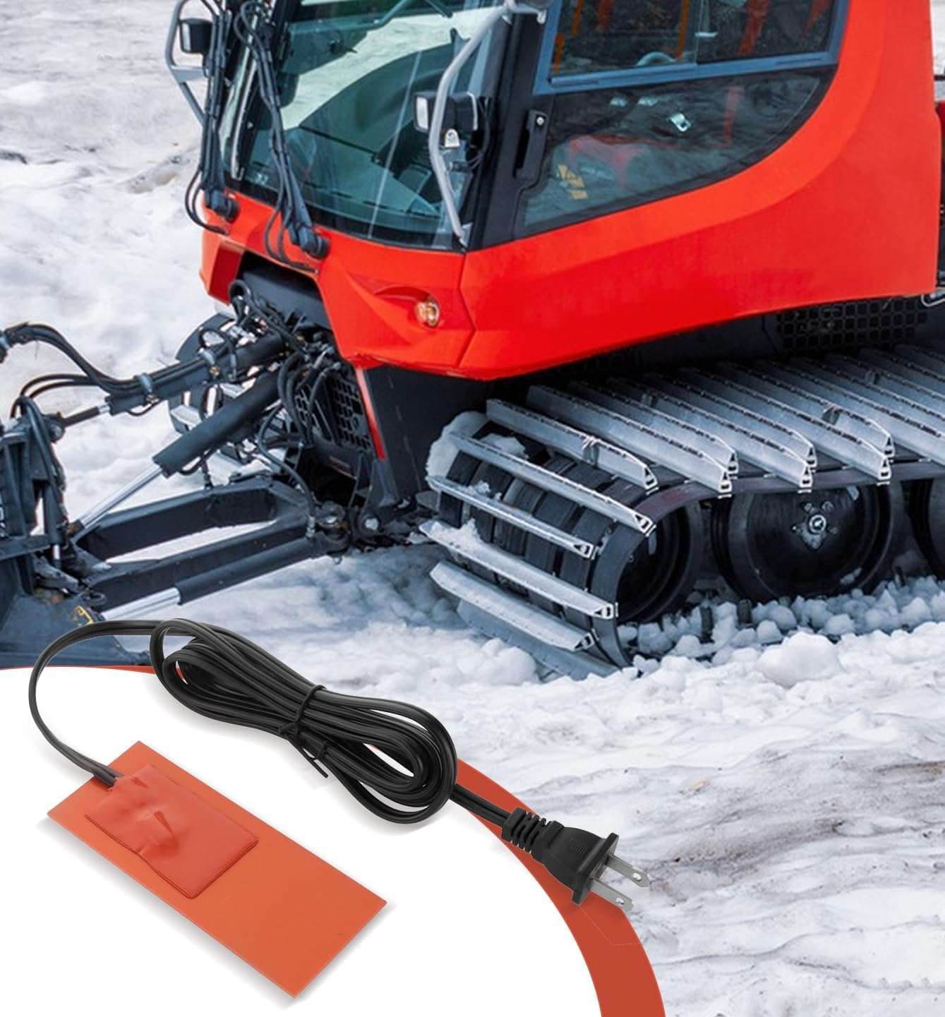 3Pcs Silicone Car Heater Pad Engine Oil Heater Pad, 2" x 6" Engine Heater Car Oil Pan Heater Pad 110V, 50W Self-Adhesive Battery Heater Pad for Car Oil Pan/Tank Type Cold Weathe