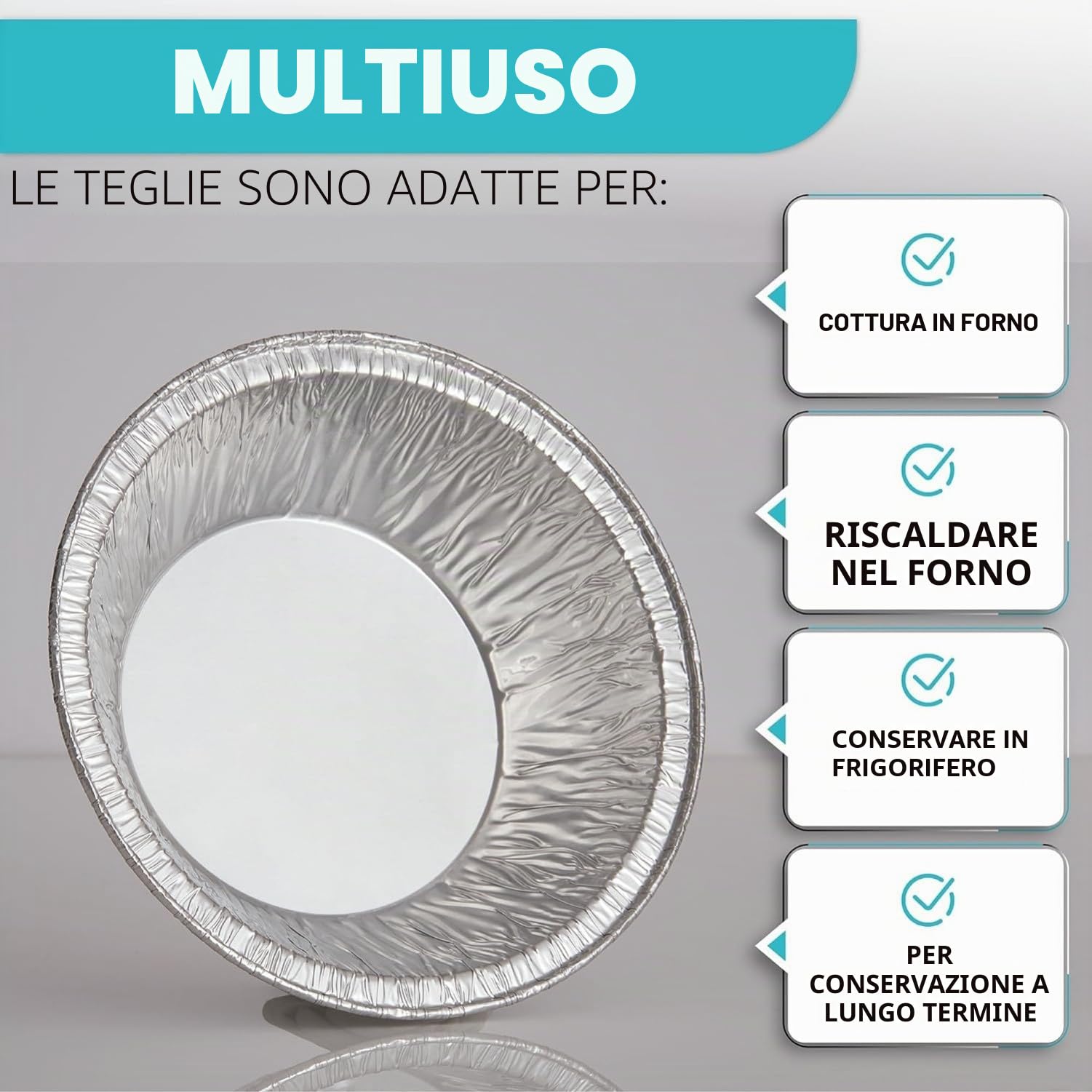 LATERN 100 Pezzi Vaschette per Torta al Cartoccio, 12CM Pentole Rotonde in Alluminio Teglie da Forno Usa e Getta in Alluminio Pentola per Tortiere Piccola per Pukka Shepherds Steak Pot Quiche Torte