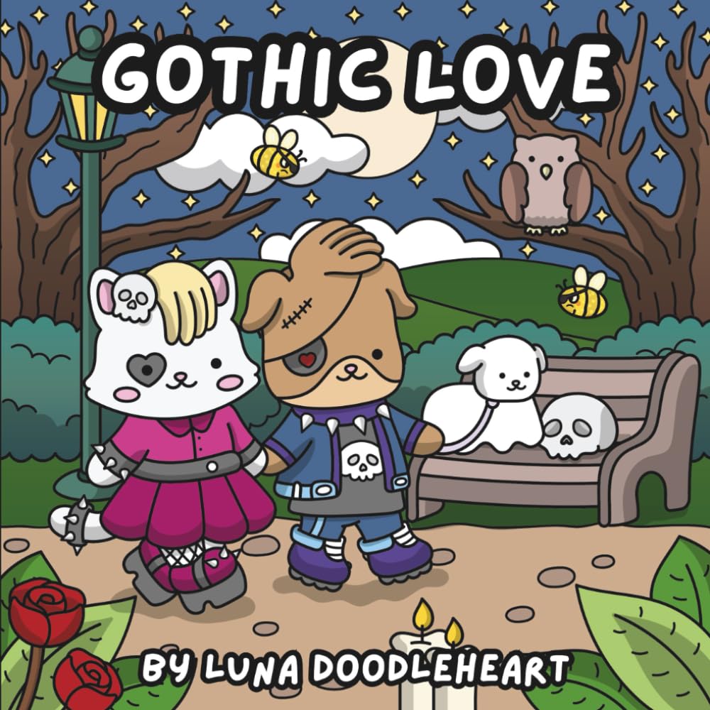 Gothic Love Coloring Book | Snuggle Doodlers Cozy Vibe Series | All Ages