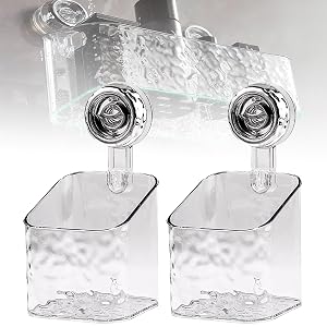 Heykomi Nest Grip Shelf for Bathroom Corrugated Suction Cup Storage Holder No-Drilling Shower Caddy Suction Cup Storage Rack
