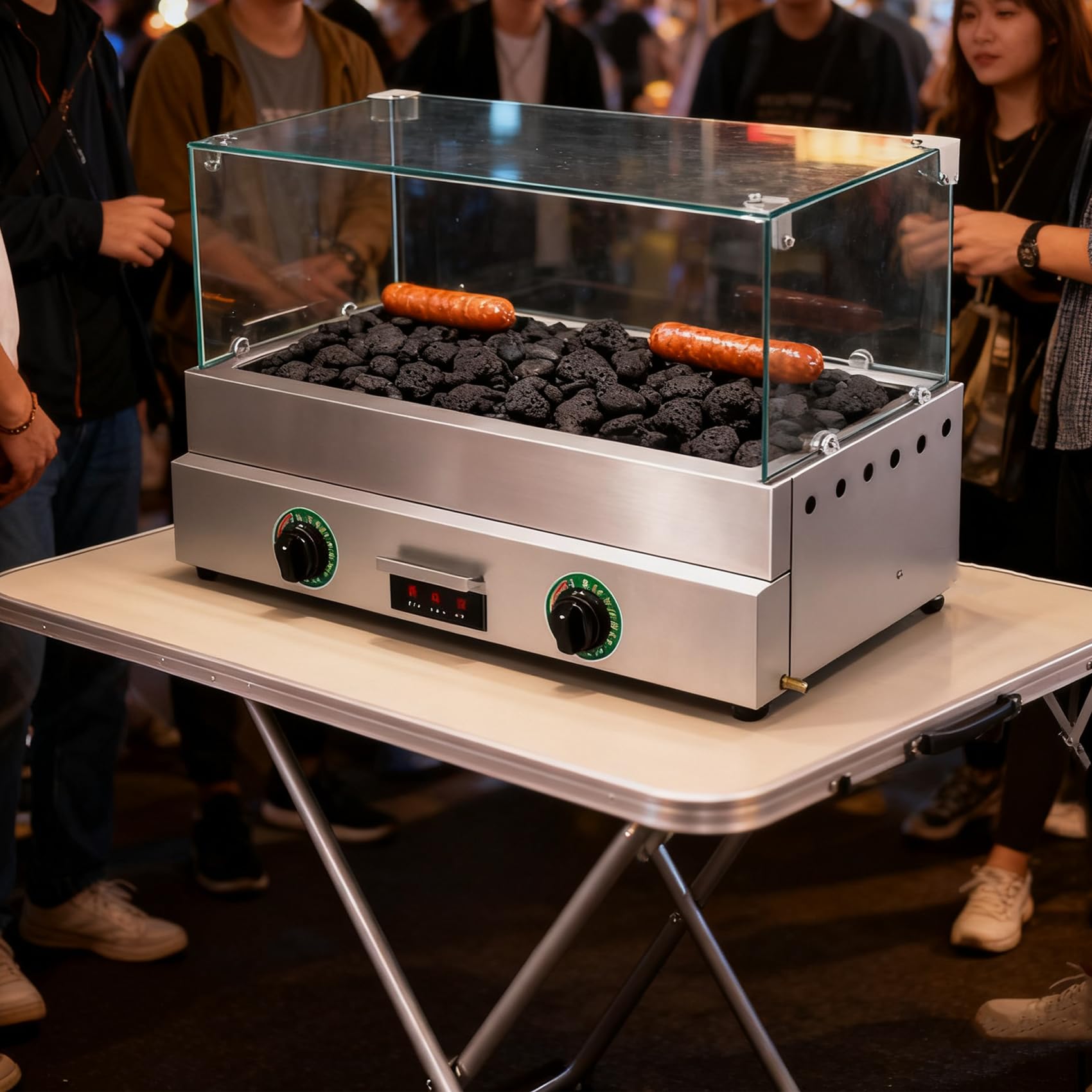 Amazon | 焼き芋器 業務用 石やきいも機 ガス火力 大容量 焼き芋