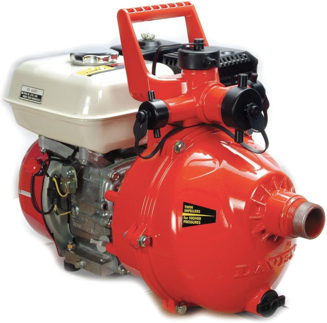 Davey Firefighter 5 High-Pressure Twin-Impeller Fire Pump w/GX200 6.5hp Recoil Start Engine
