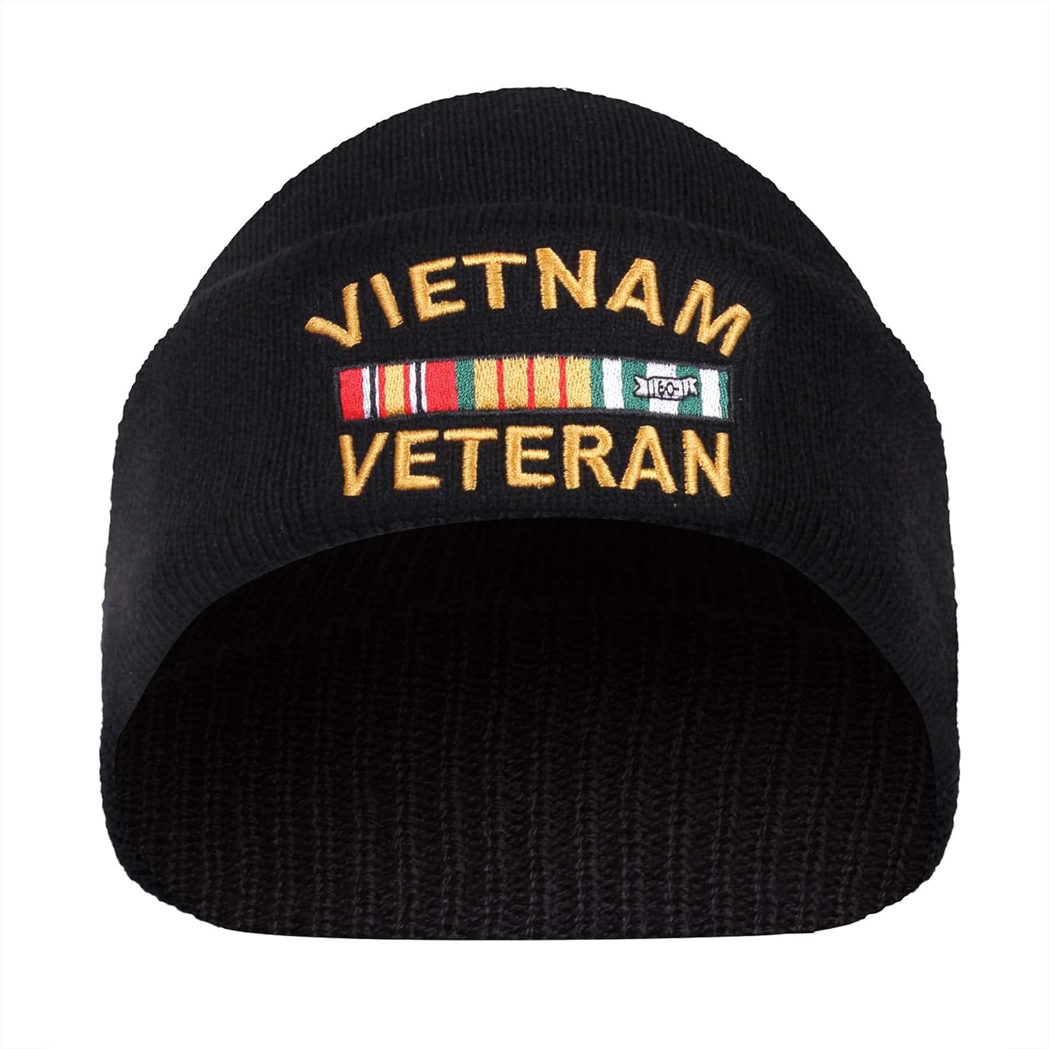 Rothco Vietnam Veteran Watch Cap – Deluxe Acrylic Knit Beanie with Embroidered Service Ribbon