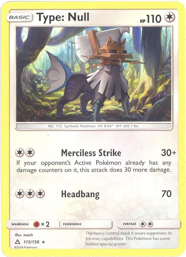 Amazon Com Pokemon Type Null 115 156 Rare Sun Moon Ultra Prism Everything Else Amazon Com Pokemon Type Null 115 156 Rare Sun Moon Ultra Prism Everything Else