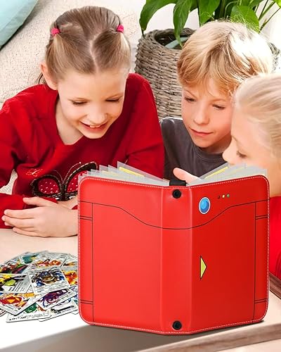 Miniatura 4 de Lotadilo Carpeta de tarjetas con 4 bolsillos, 440 bolsillos, tarjetero para álbum, colección de tarjetas de juego intercambiables, carpetas para