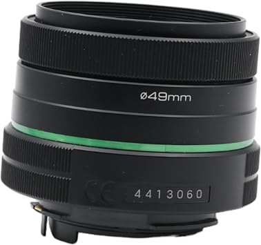 Pentax SMC PENTAL-Da 35mmF2.4AL Standard Lens Focal Length 53.5mm (Equivalent to 35mm Format) High Delineation Performance F2.4 High Brighness Compact Lightweight Design Aspherical Lens Super Protect Coating, Black (21987)