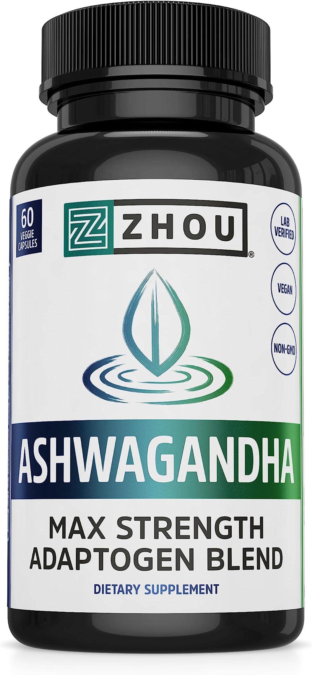 Nutrition Ashwagandha Capsules, 30 Servings, 60 Capsules | Mental Balance, Energy Boost, Blend of Rhodiola, Holy Basil, Cordyceps, Reishi & Ashwagandha Supplement