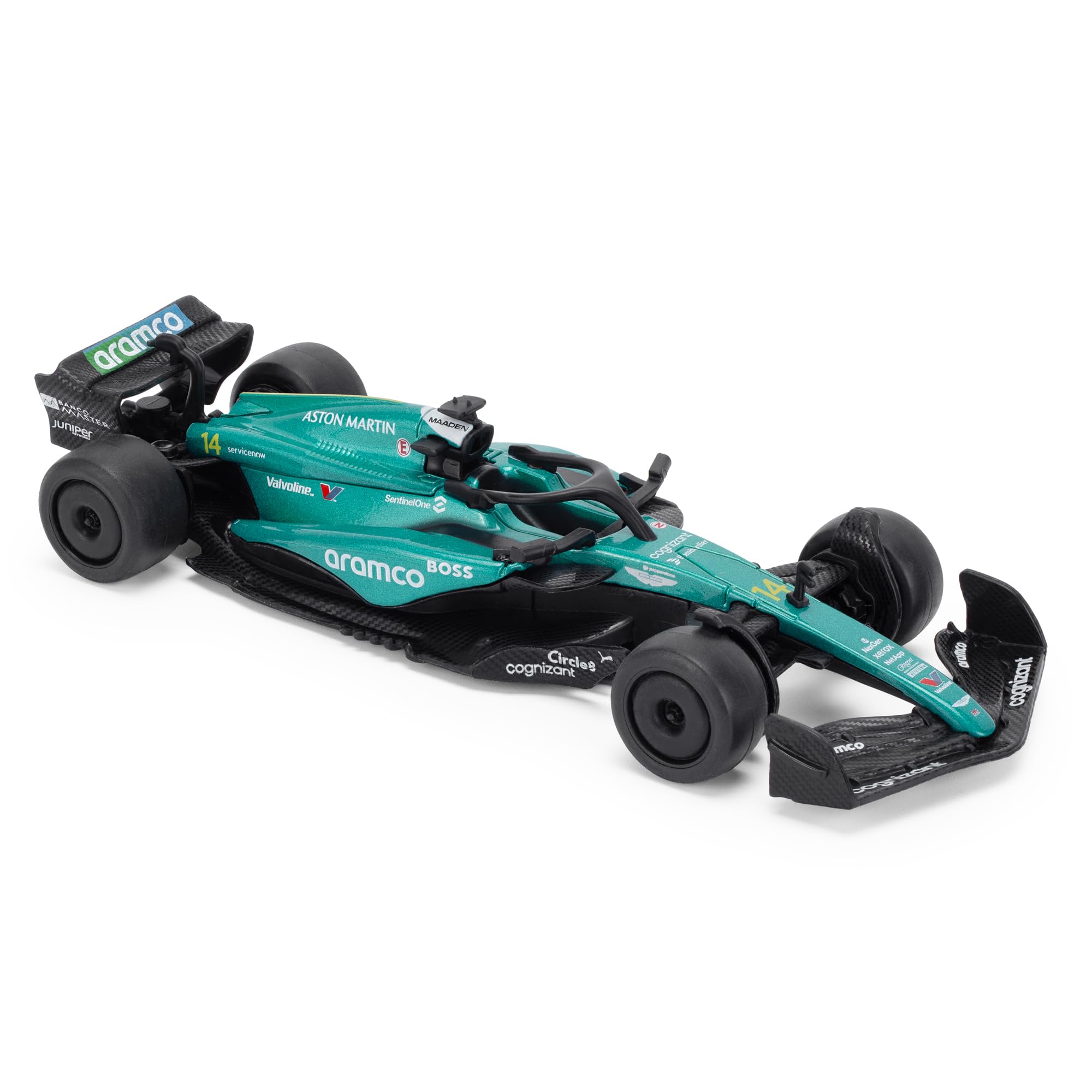 【中古】1/24 アストンマーティン アラムコ F1ミニカー AMR24 Aston Martin AMR24 F1 1:24 Scale Diecast Model Car - 2024 Season