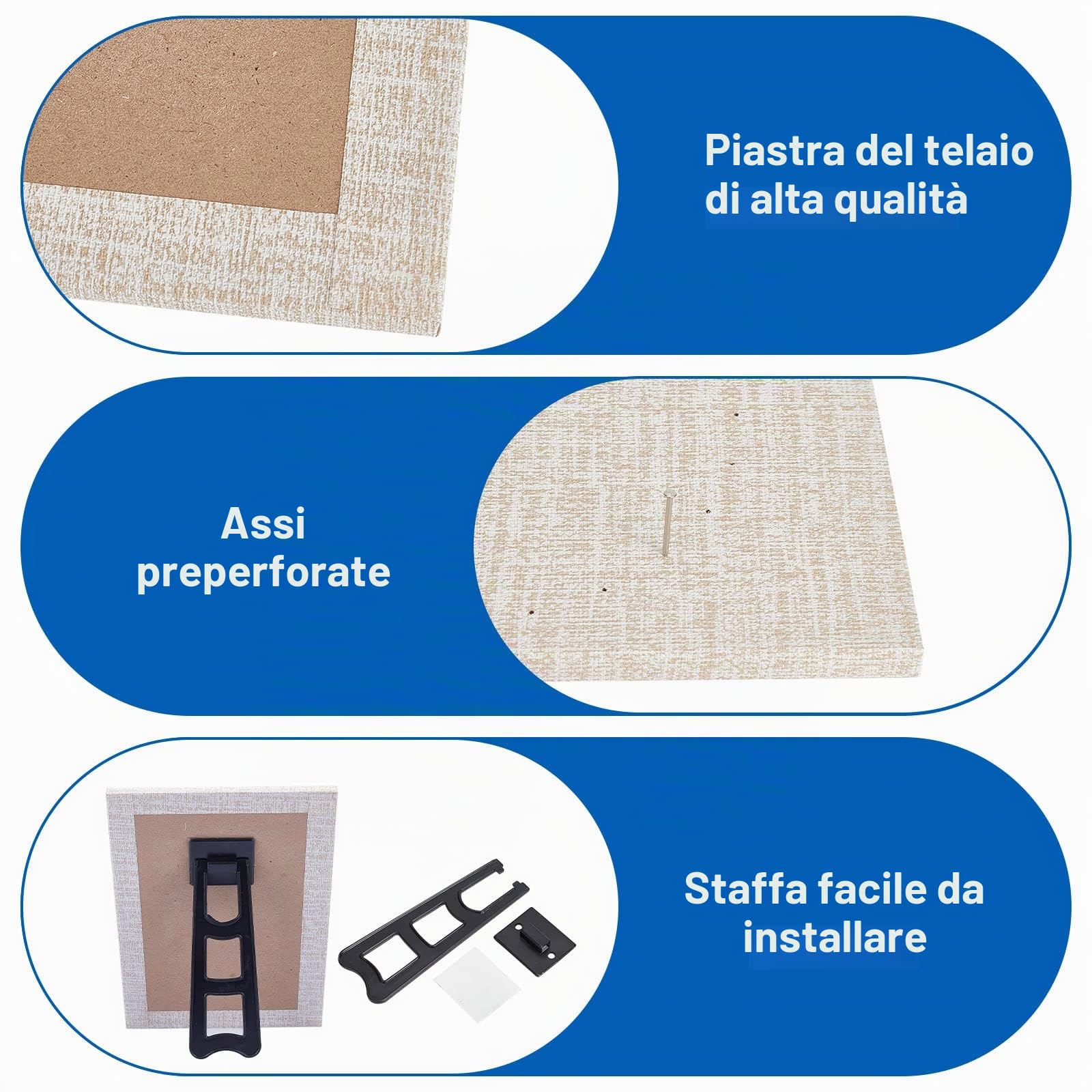 WEBEEDY Kit fai da te 3D String Art per Adulti Principianti, Kit Artigianale Evil Eye, include tutti gli accessori e la cornice necessari, decorazioni da parete
