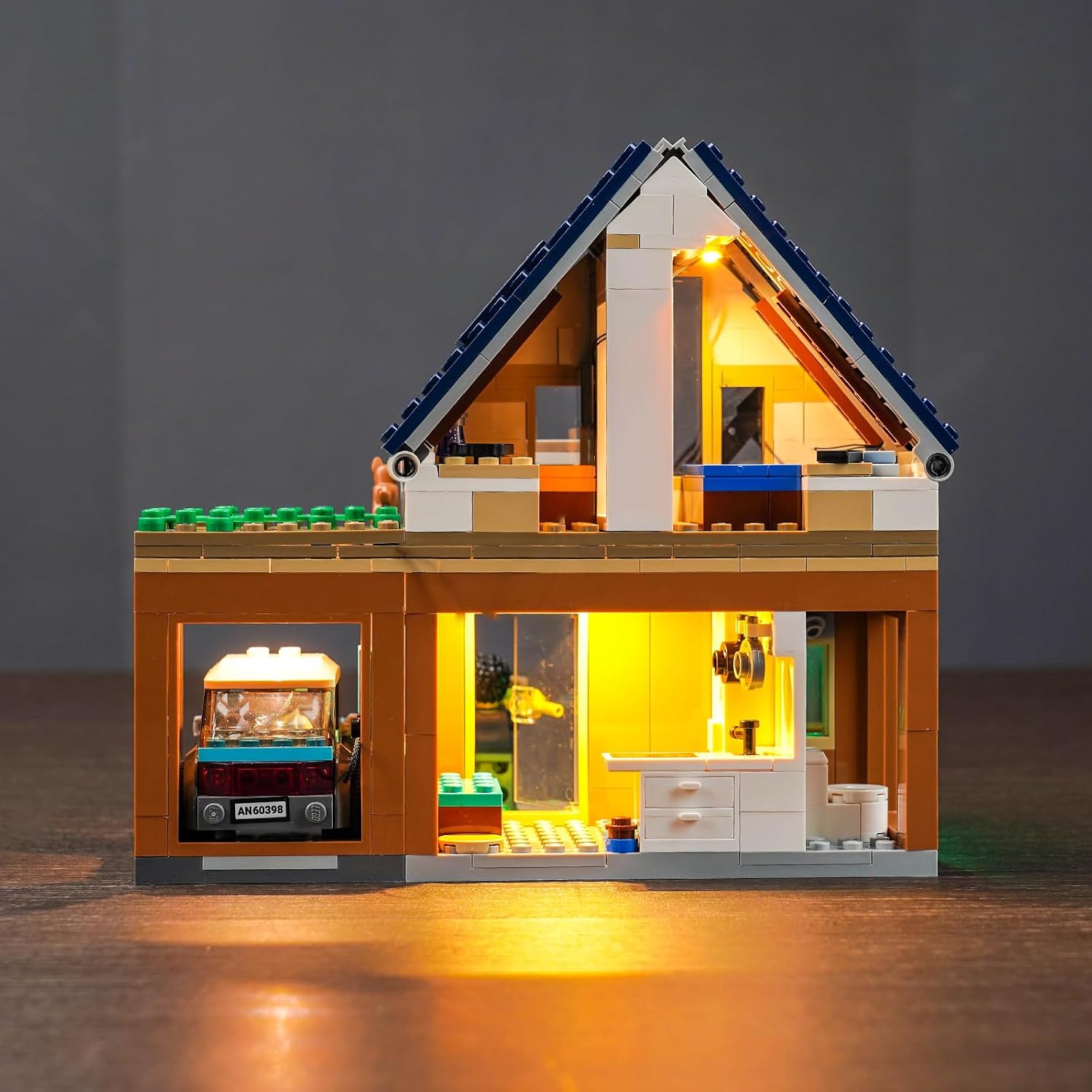 BrickBling LED Light Kit Compatible with Lego City Family House Building Set 60398, Creative Lights Compatible with Lego City House for Adult-Lights Only, No Model Included