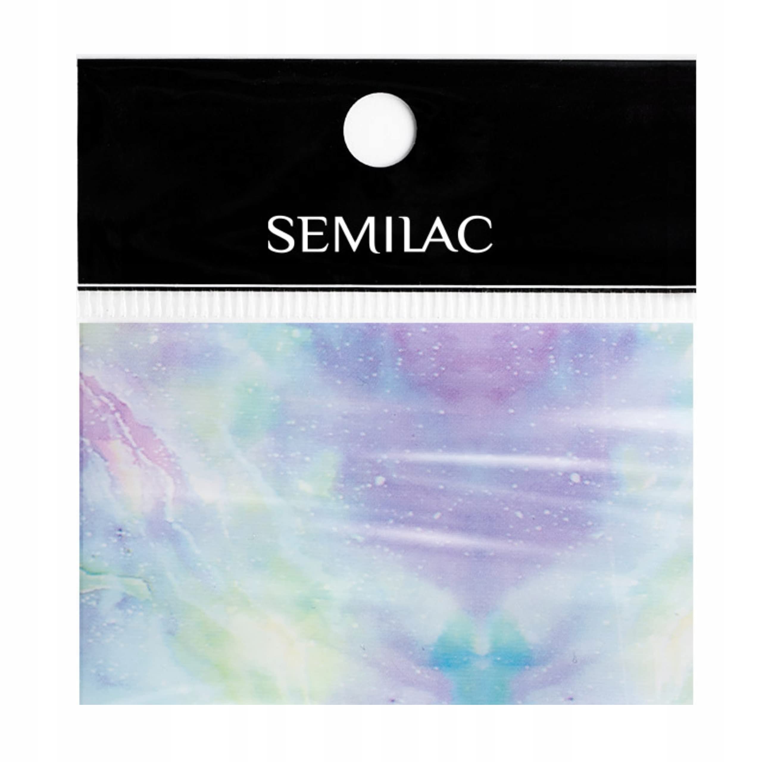SEMILAC Decoración para Nails Semilac - 09 Pink & Blue Marble Foil