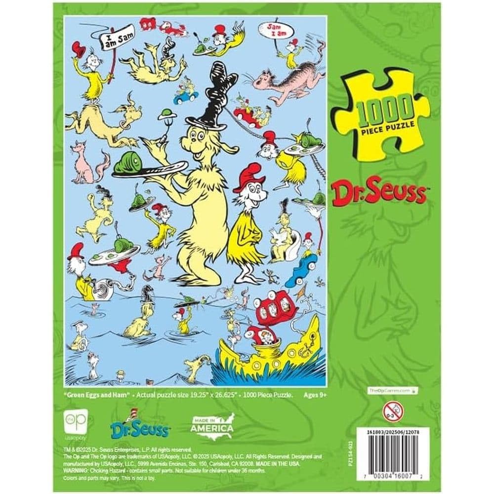 Amazon.com : Dr. Seuss Green Eggs and Ham 1,000 Piece Jigsaw