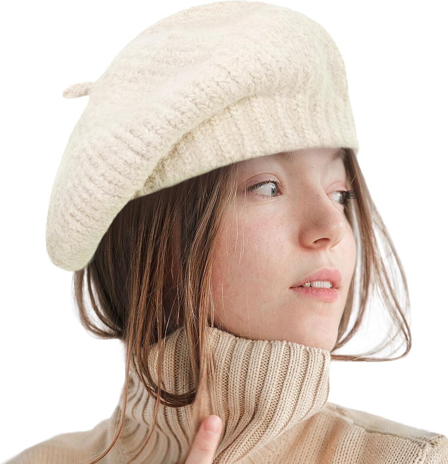 Summer Knitted Thin Beret Hat for Women French Style Kuwait Ubuy