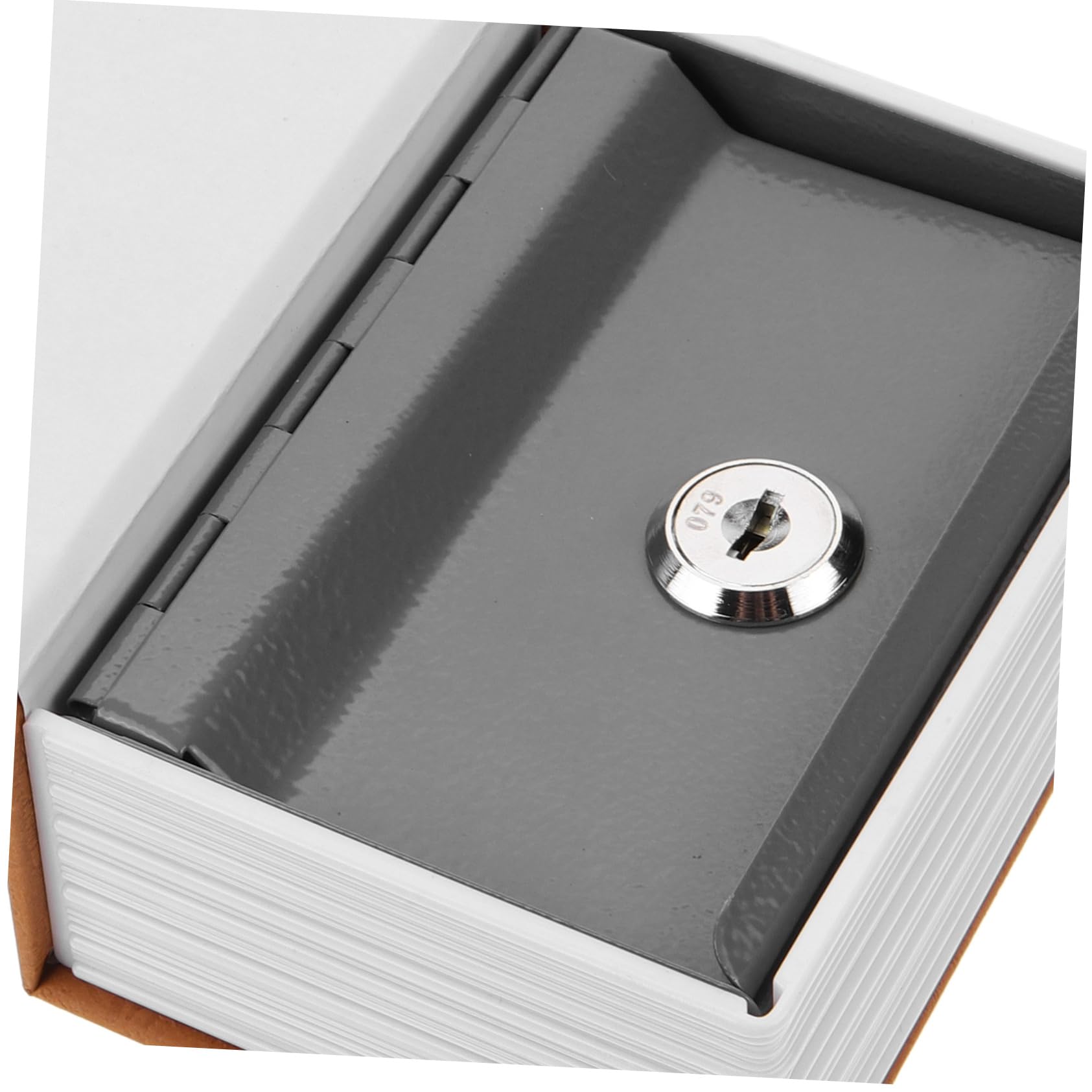 Operitacx 4 Piezas Caja fuerte para libros simulada libro falso hucha segura seguro alcancía con caja fuerte conformado llave Candado pequeño adorno portamonedas cajas de dinero el plastico