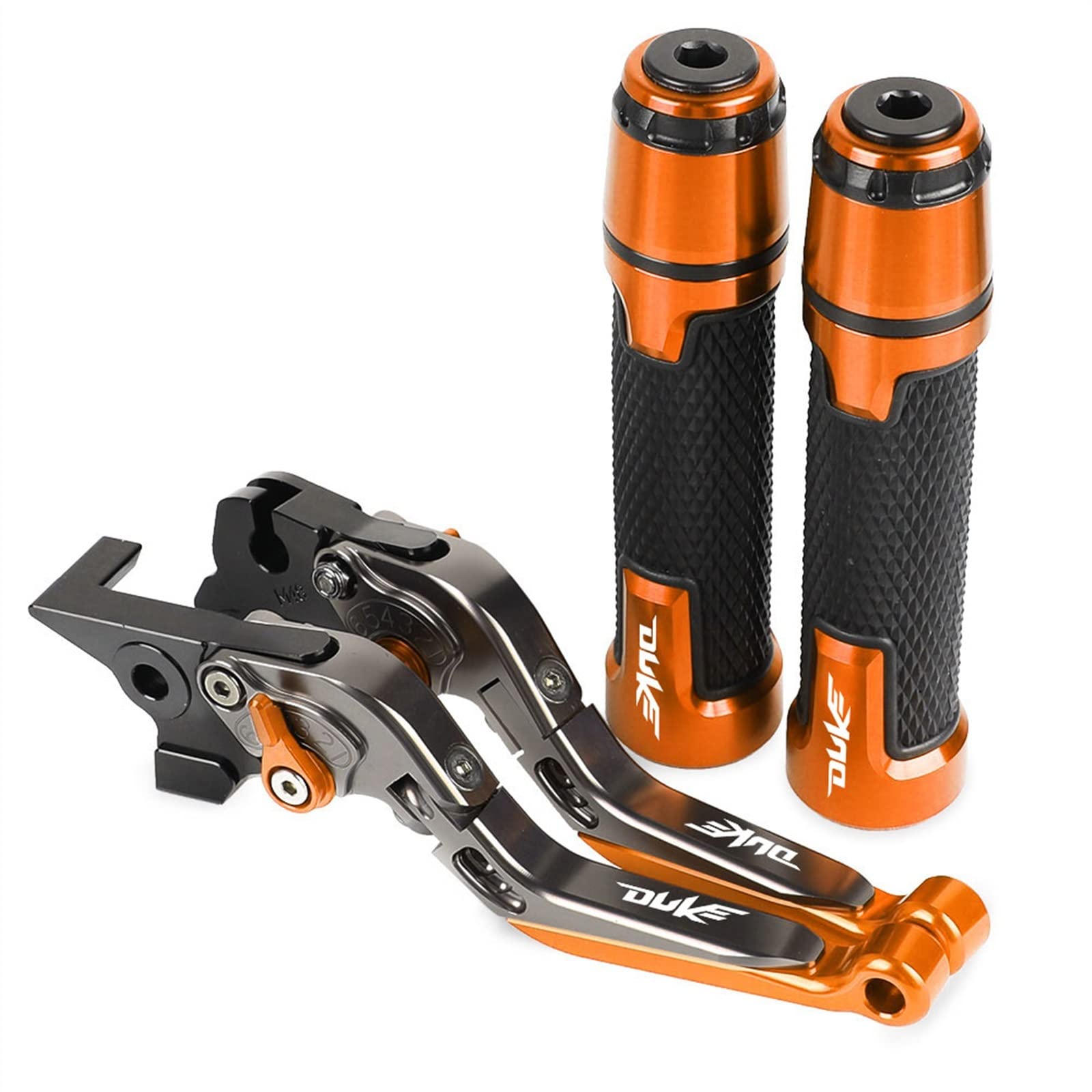 Leva Freno E Frizione Pieghevole In Alluminio CNC Per KTM 125 Duke (2011-2022) – Regolabile In 6 Posizioni, Antiusura, Facile Montaggio