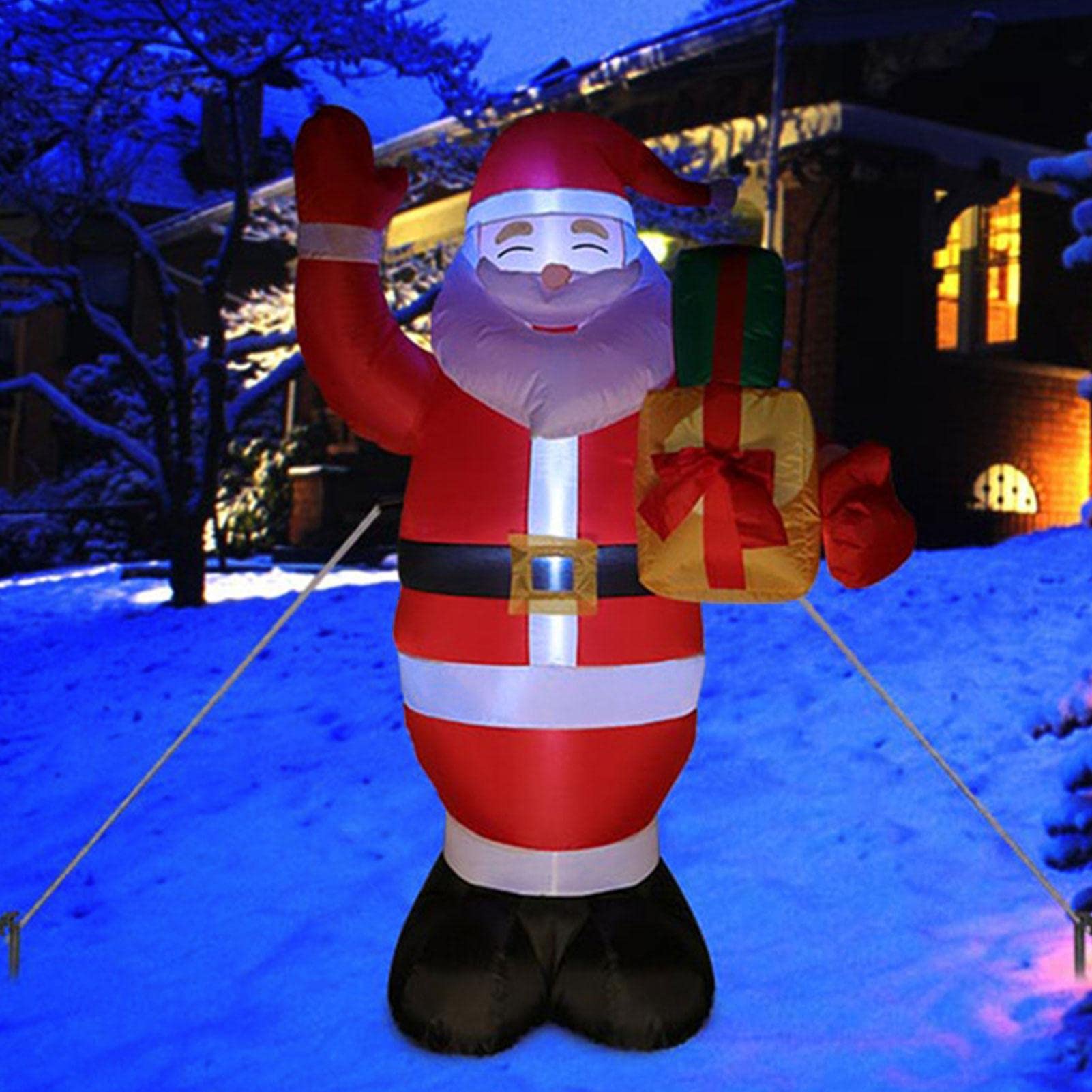 Amazon.co.jp: Christmas Santa Claus Air Display with LED Light