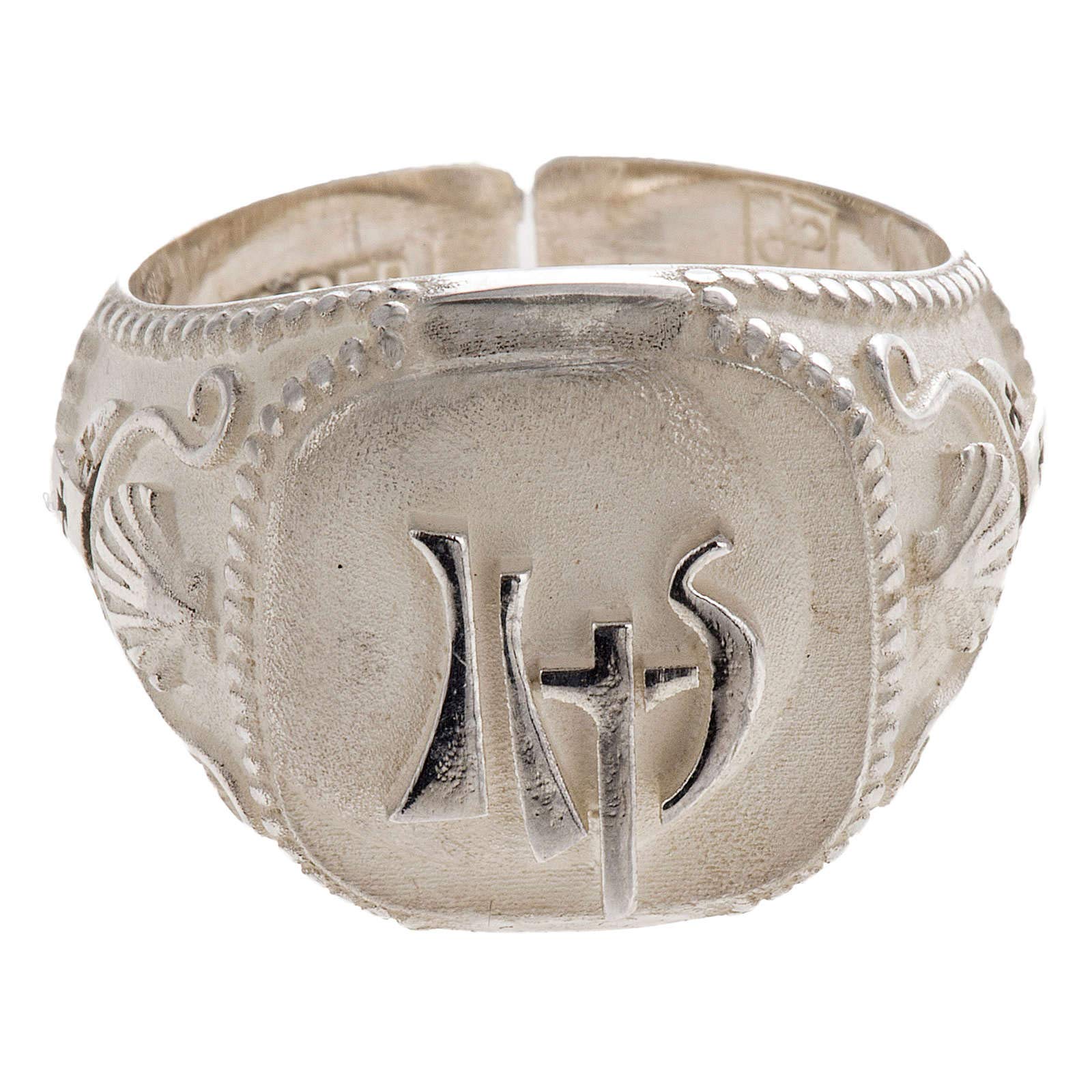 Holyart Anillo obispo ajustable Año de la Fe plata de ley, 20 mm (0.79 inc.) - EU/ES 23