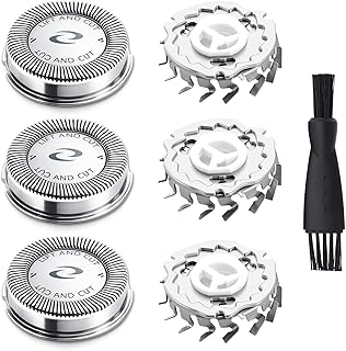Poweka HQ56 - Cabezal de afeitado para Philips Norelco HQ3 HQ6 HQ55 HQ56 (3 unidades)