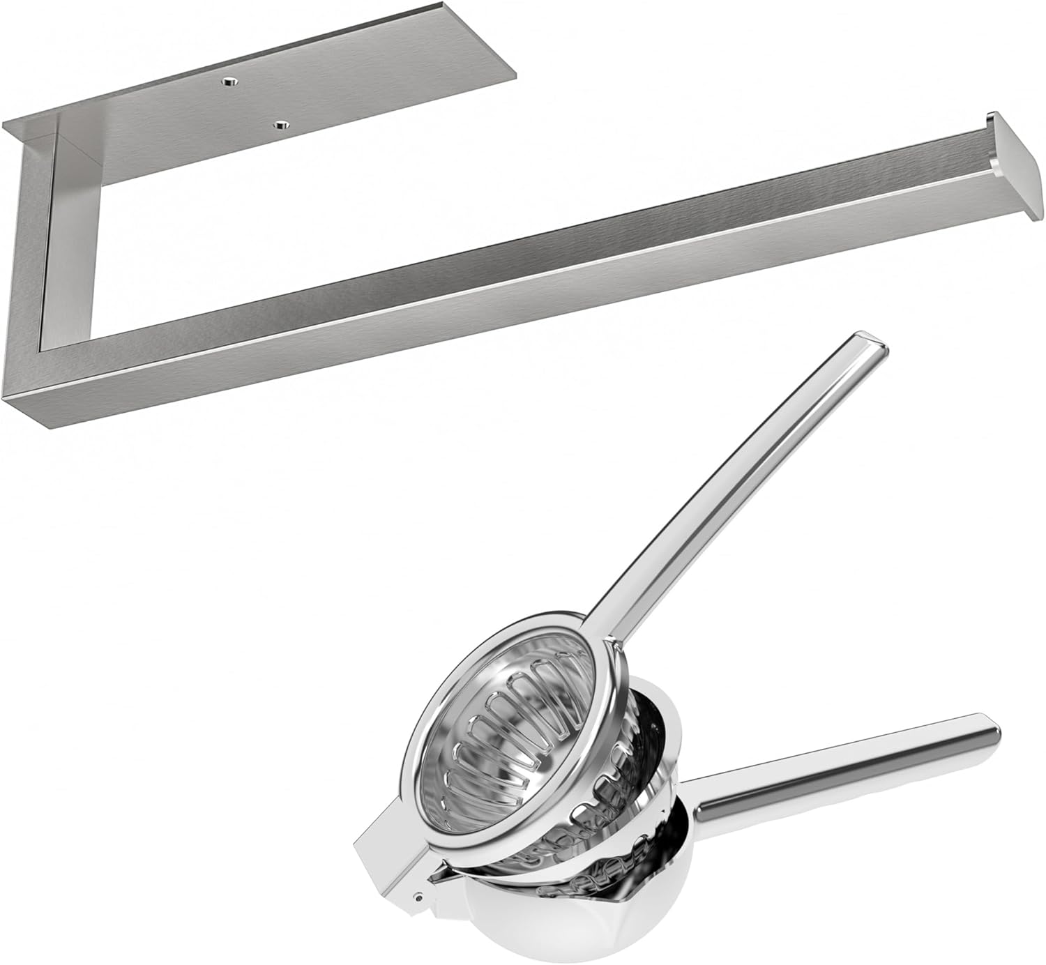 Lemon Squeezer Lemon & Citrus Juicer Squeezer Stainless Steel+Paper Towel Holder Under Cabinet