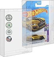 Vista 8 de MALKO Estuche Protector de Exhibición Hot Wheels para Coches Diecast de Tarjetas Premium - Paquete de 10 Requiere Ensamblaje