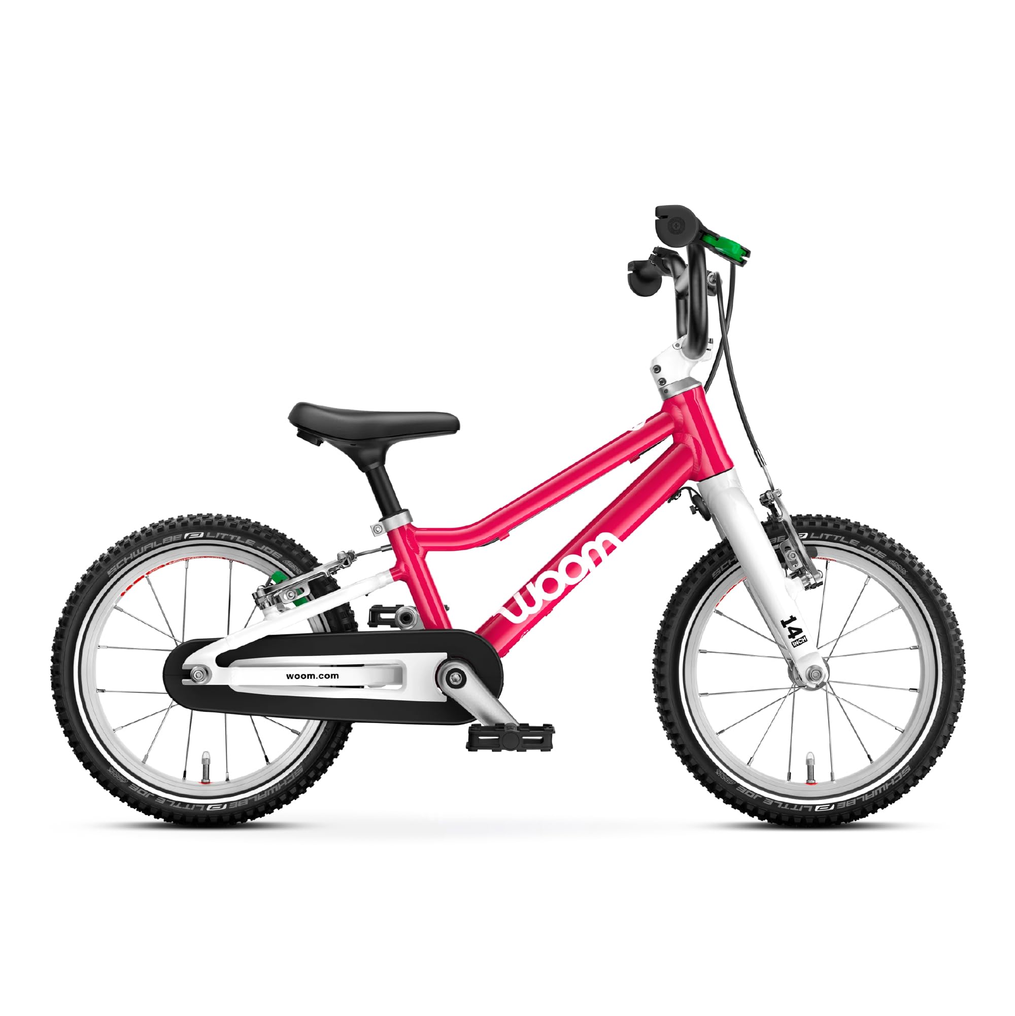 Woom GO 2 Kinderfahrrad - leichtes Fahrrad - Alter 3-4,5 Jahre - Balance zum Pedal Übergang - V-Brakes - Sicherheitsdesign