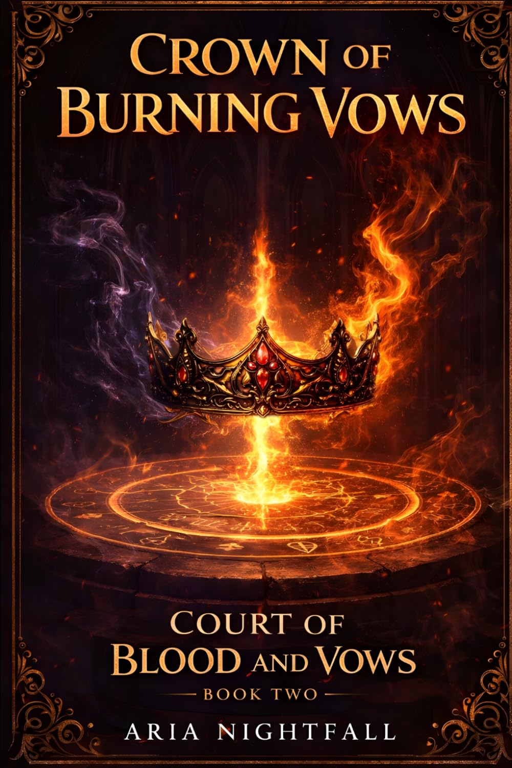 Crown of Burning Vows: A Romantasy of Forbidden Desire, Magical Bonds, and Deadly Court Intrigue (Court of Blood and Vows)