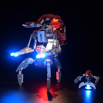 LightGo LED Lighting Kit for Star Wars Lego 75381 Droideka Set, Not Include Model