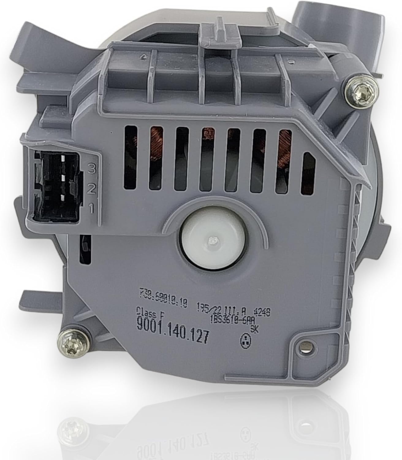 DL-pro Heating Pump, bottom view with label