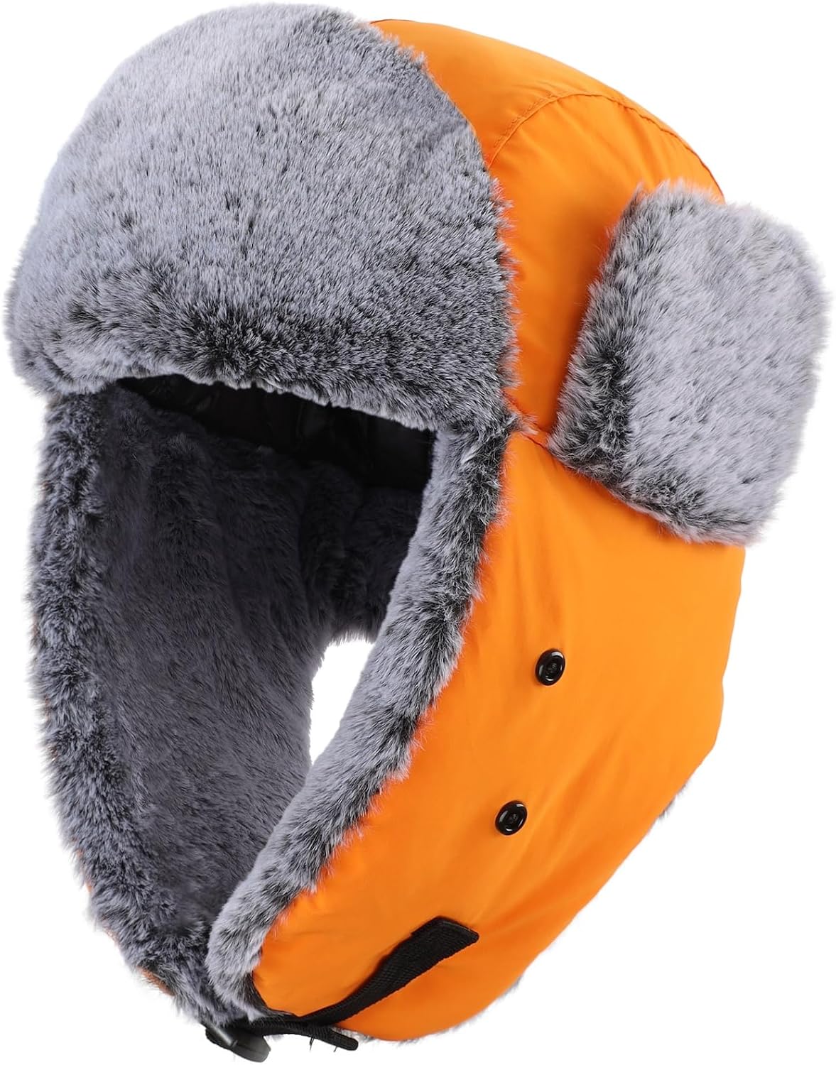 Home Prefer Men's Trapper Hat with Face Mask Faux Fur Trooper Trapper Hat for Men Winter Hunting Hat
