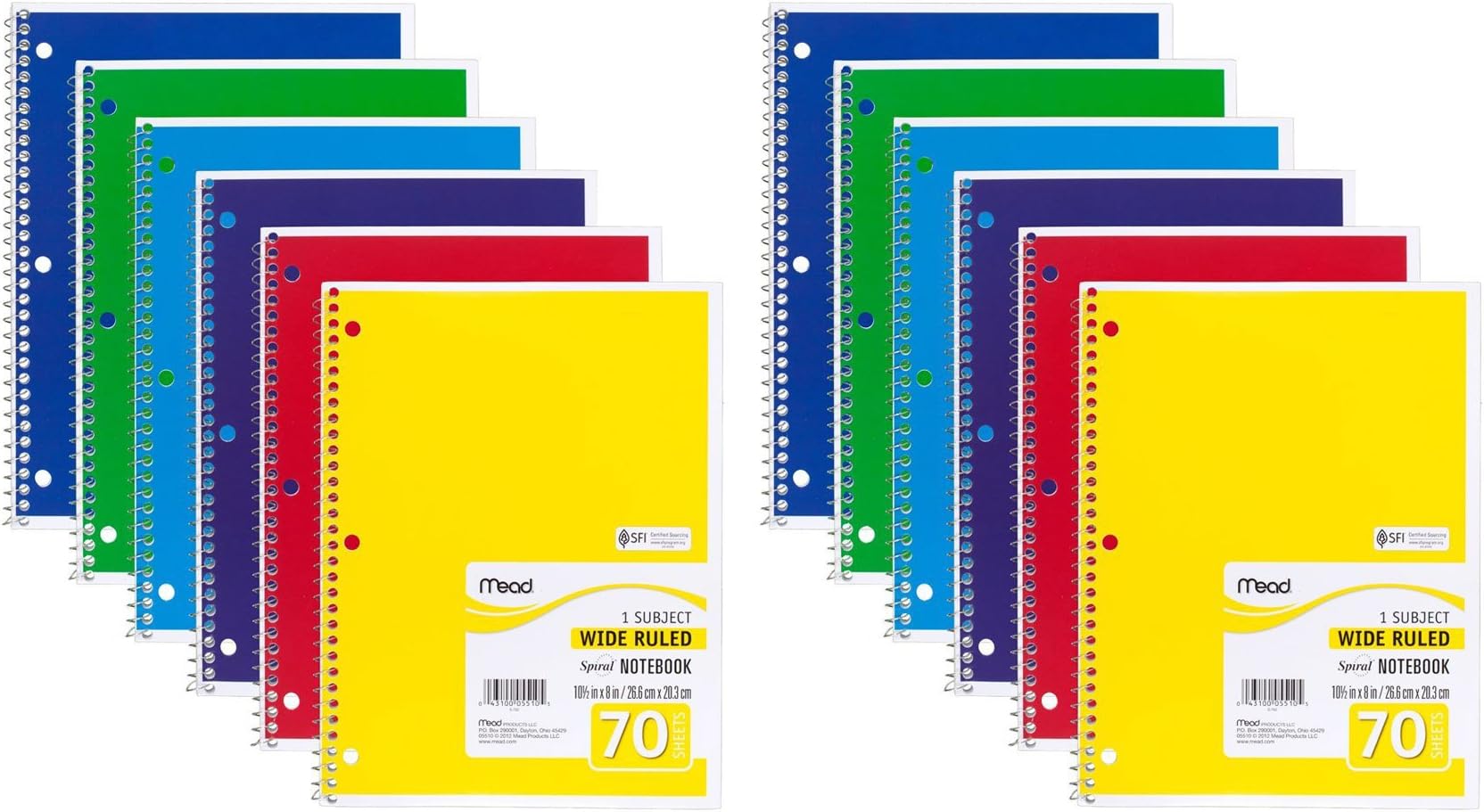 Plan Ahead Jumbo Solid Color Journal, Assorted Colors, Color May Vary , 340 Ruled