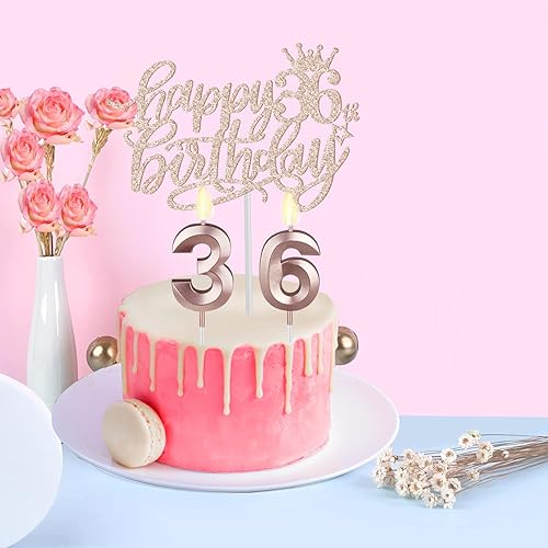 Miniatura 98 de Decoraciones de cumpleaños de 3 años para niñas; banda, corona/tiara, velas y adorno para pastel de cumpleaños de 3 años; regalos y decoraciones