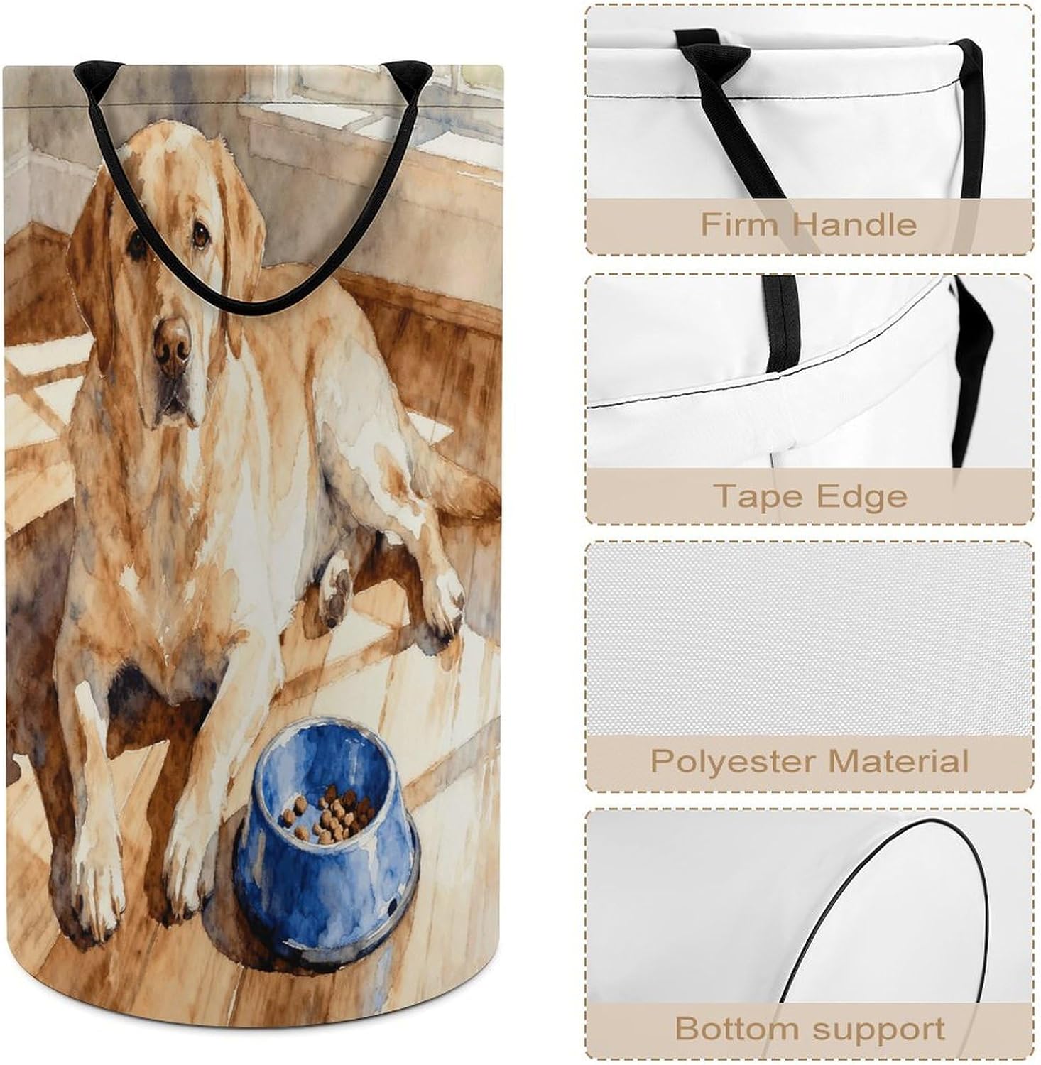 Dirty Clothes Basket Extra Large 110l Open Top Laundry Hamper With Portable Carry Handles, Foldable Waterproof Clothes Basket Spacious Laundry Bag For Bedroom Bathroom Laundry Room Dorm