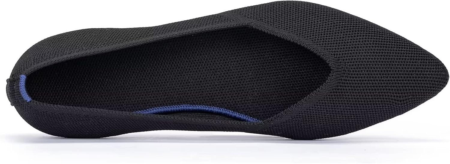 Frank Mully Womens Flat Shoes Classic Pointed Toe Flats Knitted Dress Shoes Soft Flats for Woman Comfortable Dressy - Image 7